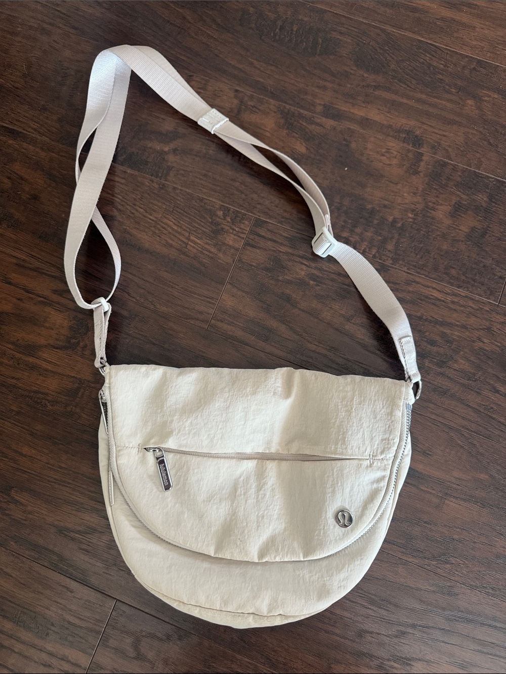 lululemon athletica Light Beige Crossbody Shoulder Bag